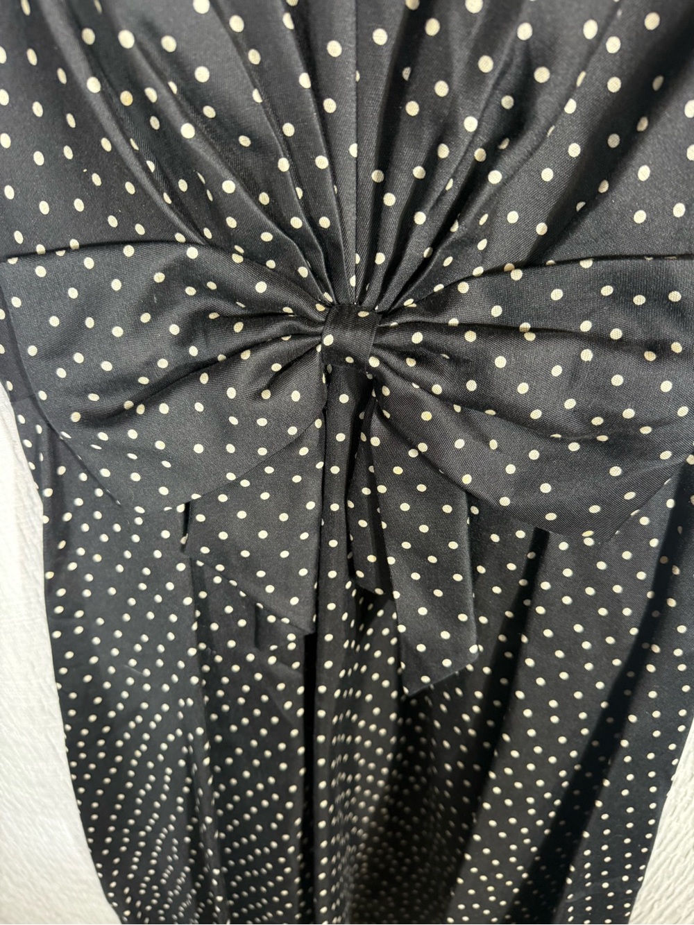 Kate Spade Freesia Polka Dot Bow Silk Dress Size 6 - Picture 8 of 11